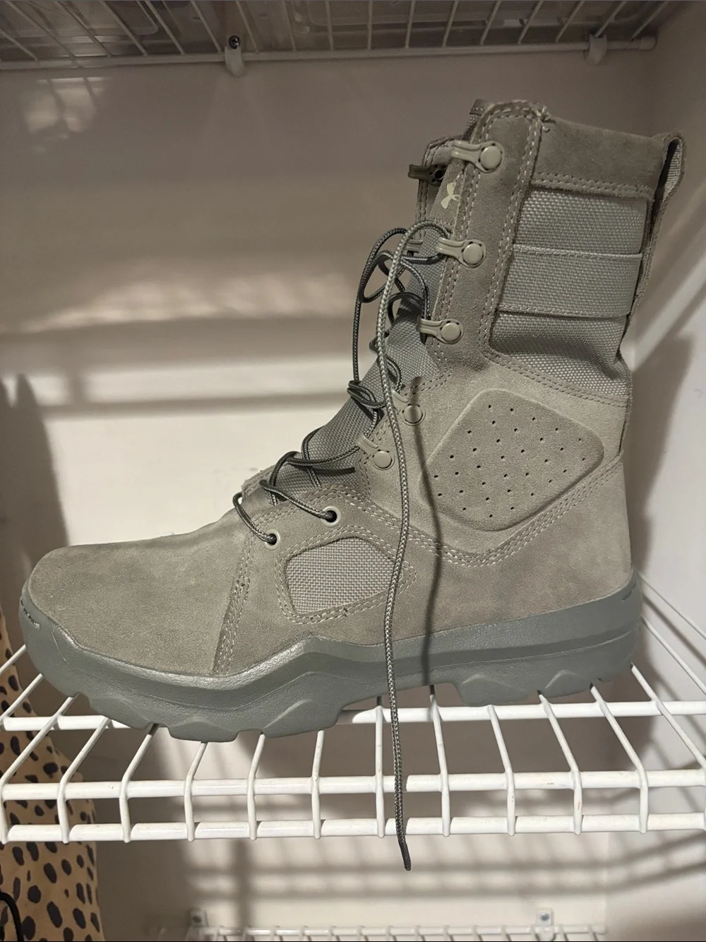 Under Armour Men's Tactical Lace-Up Boot in Gray